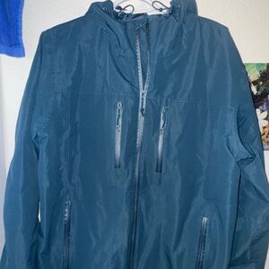 Men's large blue raincoat/jacket